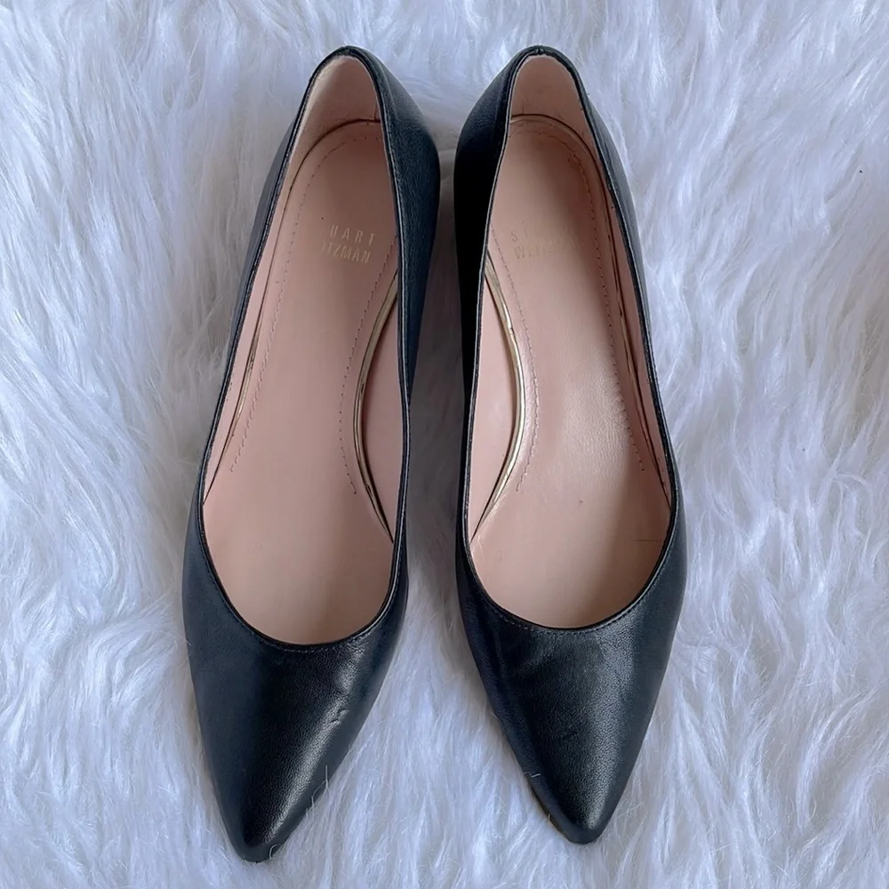 Stuart Weitzman patent leather pointed toe wedge shoes - Picture 14 of 16